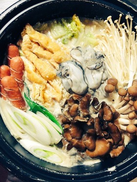 豆乳+市販ごまドレで素よりおいしい豆乳鍋