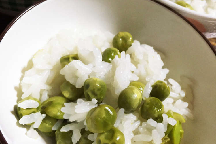 えんどう豆が甘くて美味しい 豆ご飯 レシピ 作り方 By Ily1219 クックパッド 簡単おいしいみんなのレシピが354万品