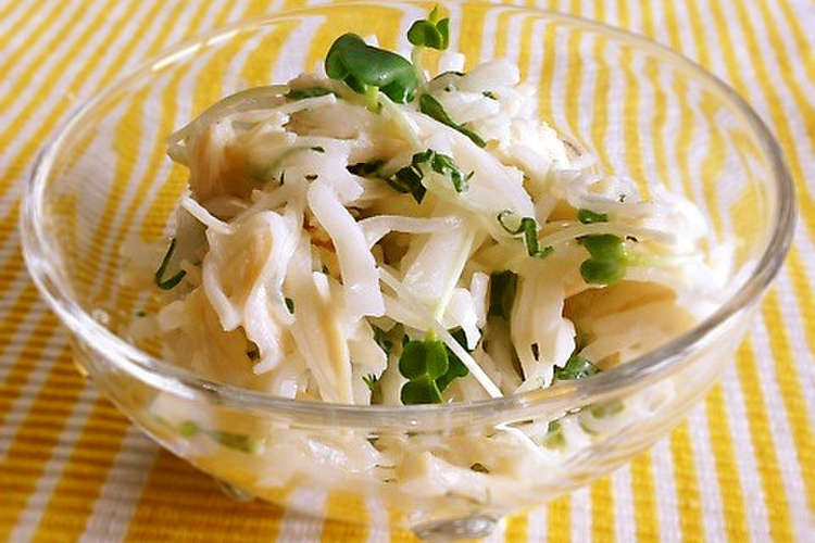 大根とホタテ缶のサラダ おもてなしにも レシピ 作り方 By 玉田悦子 クックパッド 簡単おいしいみんなのレシピが352万品