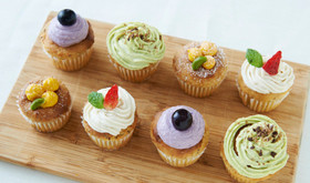 グルテンフリー チアシード入カップケーキ