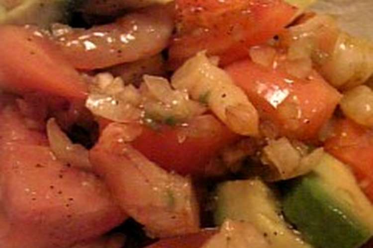 エビ アボカド トマトのマリネ レシピ 作り方 By 妃殿下 クックパッド 簡単おいしいみんなのレシピが361万品
