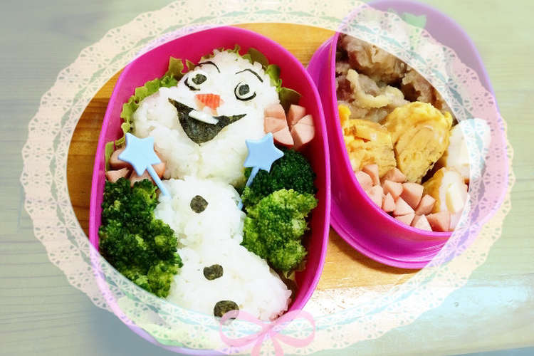 オラフ キャラ弁 アナ雪 レシピ 作り方 By ティンクルキラリン クックパッド 簡単おいしいみんなのレシピが357万品