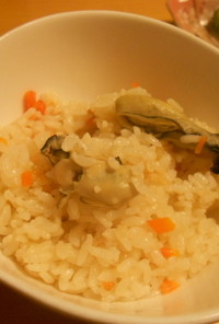 【簡単】牡蠣の炊き込みご飯