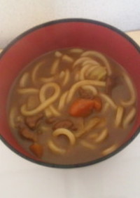 余り物同士で簡単カレーうどん