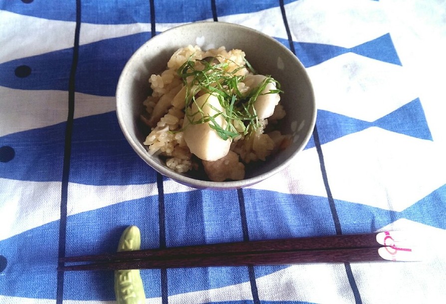 里芋のほっこり炊き込みご飯の画像