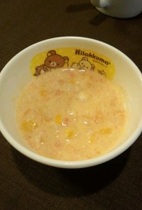 離乳食中期～☆トマトと卵の野菜スープ