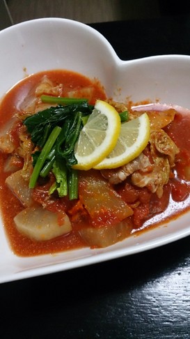 和風だけじゃない!✿大根と豚肉のトマト煮