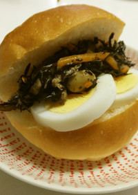 【リメイク料理】ひじきと卵のサンドイッチ