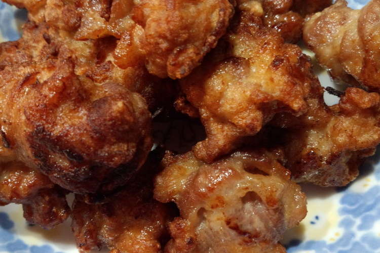 子ども完食 豚こま肉やわらか塩麹唐揚げ レシピ 作り方 By すぬ ｐ クックパッド 簡単おいしいみんなのレシピが360万品