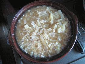 キャベツと大根の雑炊
