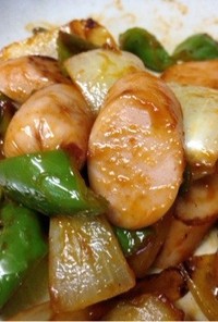 お弁当に⭐️魚肉ソーセージで簡単酢豚風