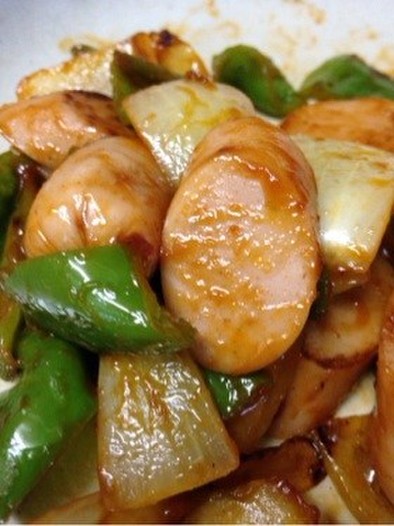 お弁当に⭐️魚肉ソーセージで簡単酢豚風の写真