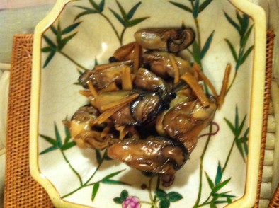 牡蠣の生姜煮の写真