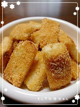 パンの耳でおやつ♪きな粉味