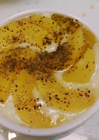 桃とチーズの簡単レシピ@ココットカマン