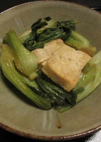 青梗菜と豆腐の中華炒め