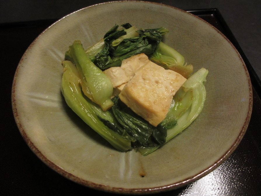 青梗菜と豆腐の中華炒めの画像