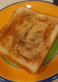 簡単ココナッツオイルのきな粉トースト☆