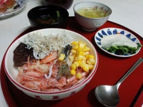 血管プラークダイエット食76(シラス丼)