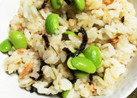 枝豆ご飯☆シャケ塩昆布