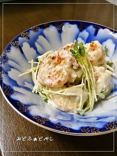 和風✿ごま味噌豆腐の海老マヨの画像