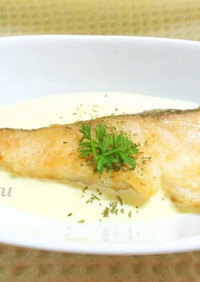 白身魚のソテー♡スパイシークリームソース