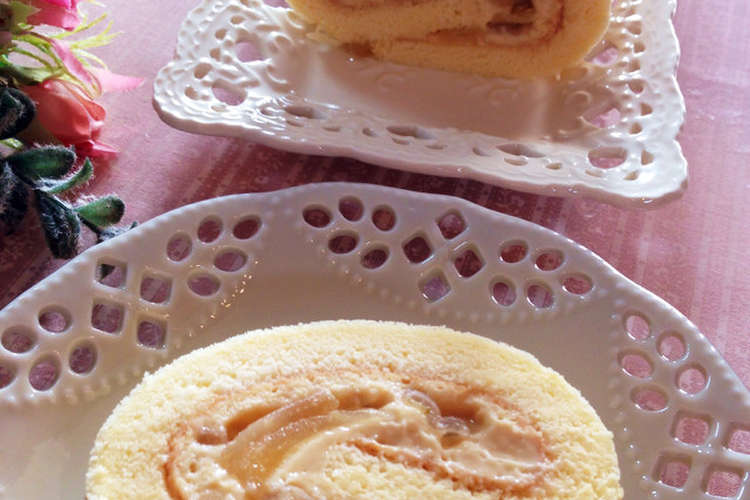 とろりんクリーム りんごのロールケーキ レシピ 作り方 By ｋｕｍｉｎ クックパッド 簡単おいしいみんなのレシピが356万品