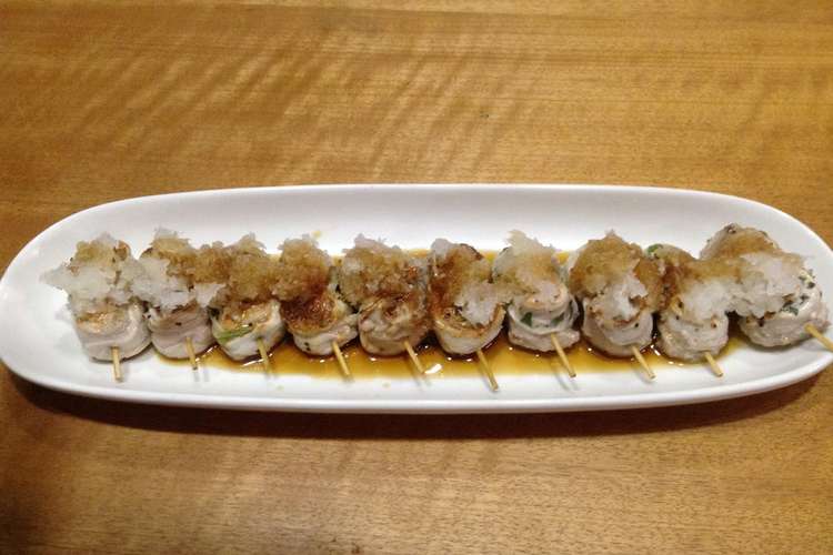 豚シソロール大根おろしポン酢がけ レシピ 作り方 By Yyキッチン クックパッド 簡単おいしいみんなのレシピが357万品