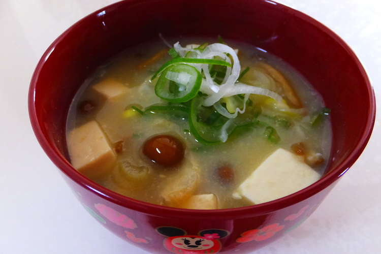 なめこと白ねぎのトロあま味噌汁 レシピ 作り方 By Pokoぽん 彡 クックパッド 簡単おいしいみんなのレシピが351万品