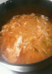 キムチ玉子スープ