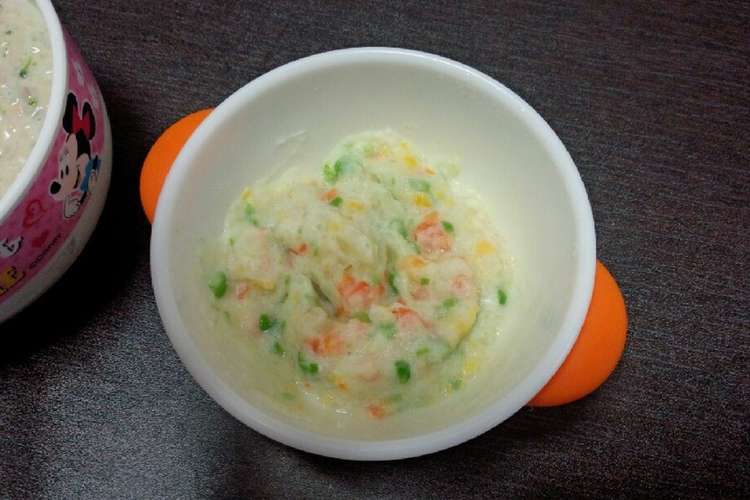 離乳食 ミックスベジタブルで簡単ポテサラ レシピ 作り方 By ついんずmama クックパッド 簡単おいしいみんなのレシピが360万品