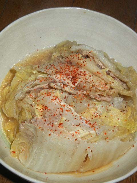 白菜と豚肉のミルフィーユ・味噌煮の画像