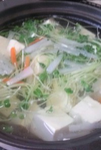 野菜たっぷり♪我が家の湯豆腐
