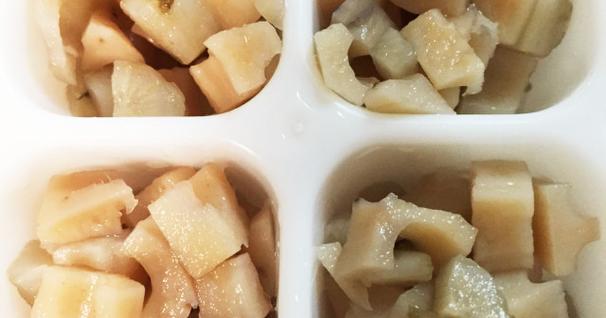 離乳食 後期前半 れんこんとごぼう レシピ 作り方 By Snow Mama クックパッド 簡単おいしいみんなのレシピが376万品