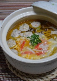 冷凍うどんを使った『中華風親子うどん』