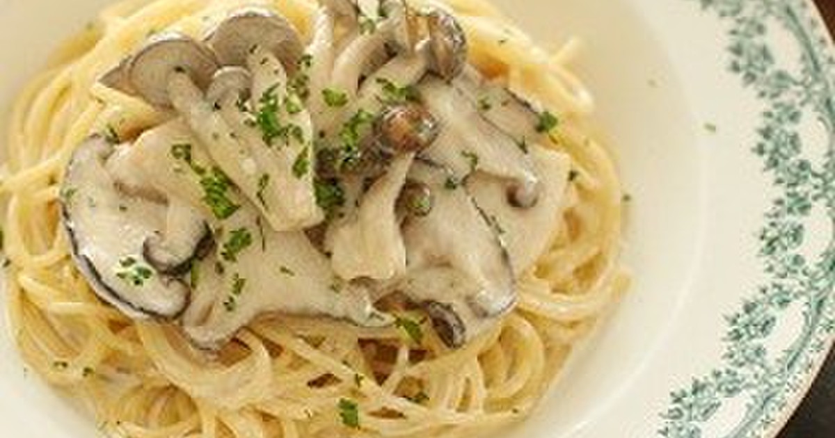 トリュフソース きのこのクリームパスタ レシピ 作り方 By 盛田レシピ クックパッド 簡単おいしいみんなのレシピが356万品