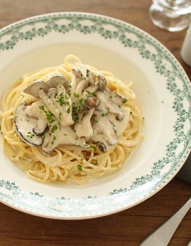 きのこのクリームパスタ トリュフソース