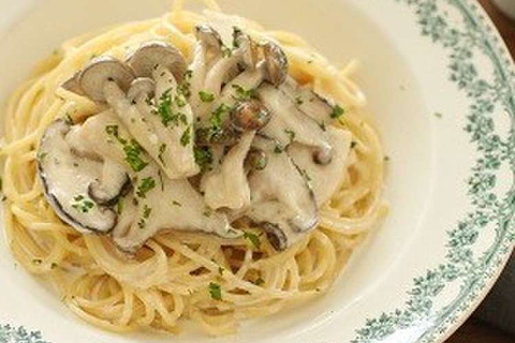 トリュフソース きのこのクリームパスタ レシピ 作り方 By 盛田レシピ クックパッド 簡単おいしいみんなのレシピが356万品