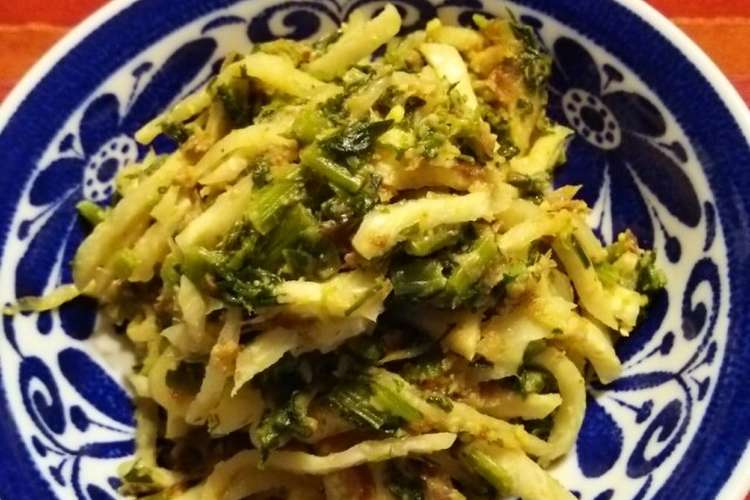 ねずみ大根 大根の葉 おかか味噌炒め レシピ 作り方 By たぬぴぃ クックパッド