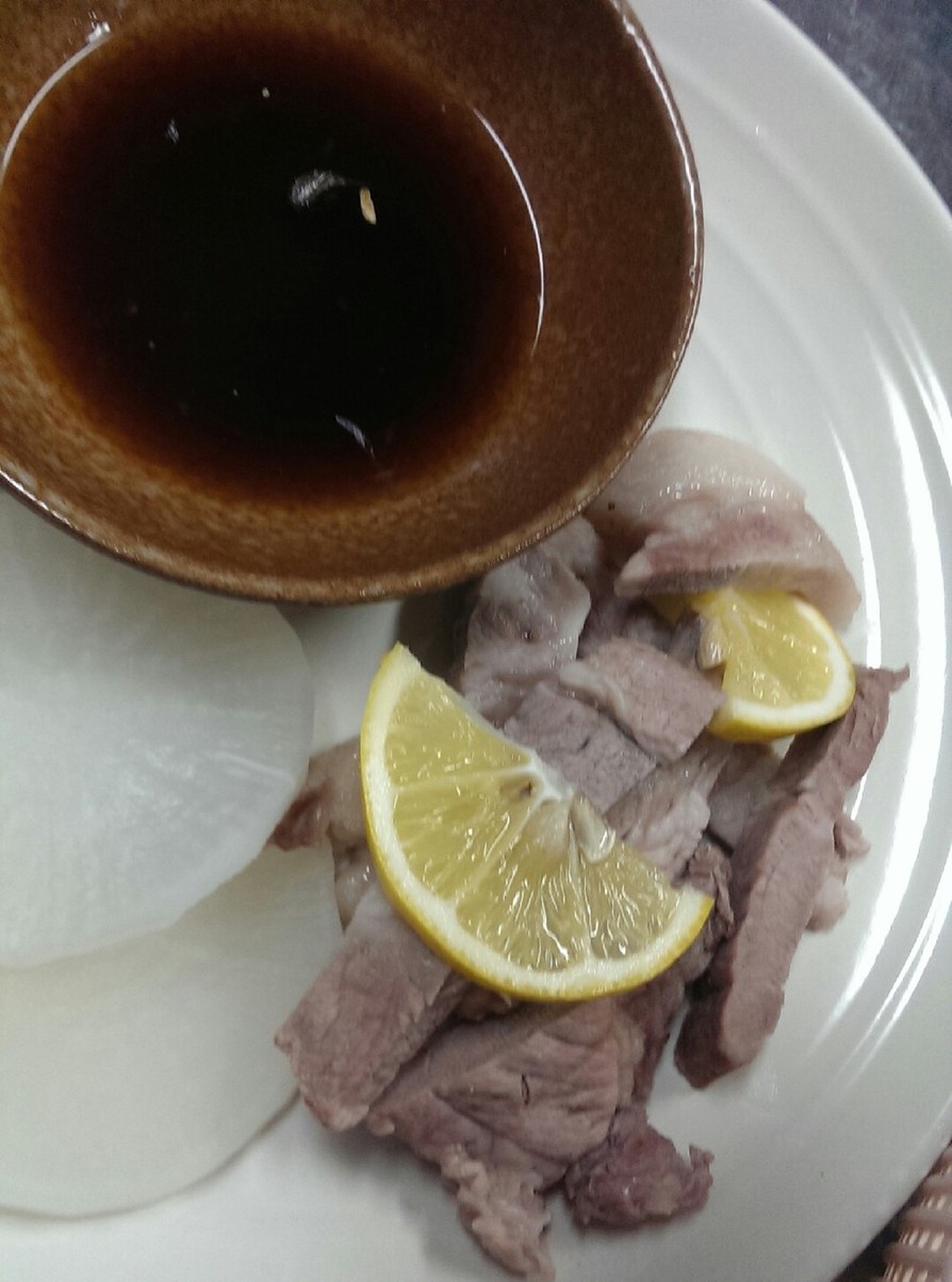 豚ロースと大根のレモンおろしポン酢の画像
