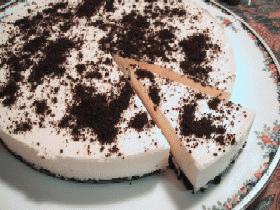 モノトーンレアチーズケーキの画像