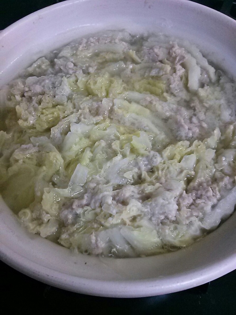 白菜と挽き肉のミルフィーユ鍋の画像