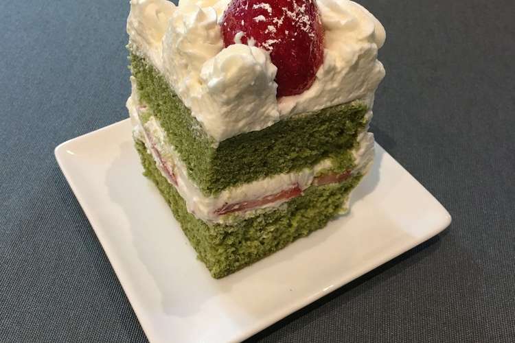 クリスマスカラー抹茶ショートケーキ レシピ 作り方 By ざ 抹茶はうす クックパッド 簡単おいしいみんなのレシピが355万品