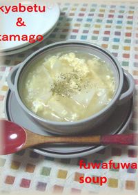 玉子とキャベツのフワフワ☆スープ