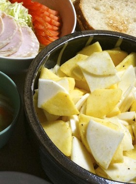 超簡単♫●蕪と林檎のマスタード風味サラダ