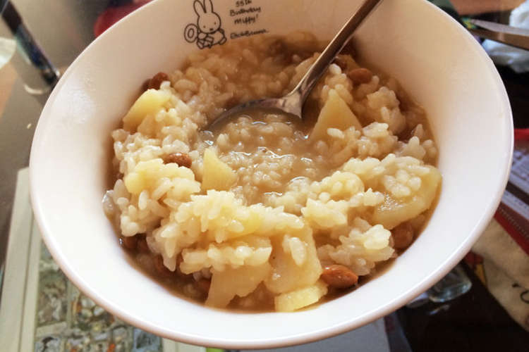 納豆ご飯 じゃがいも味噌汁のリメイク レシピ 作り方 By こころ0326 クックパッド