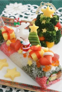 クリスマスロール寿司