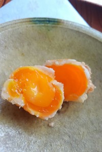 冷凍卵で・黄身の唐揚げ