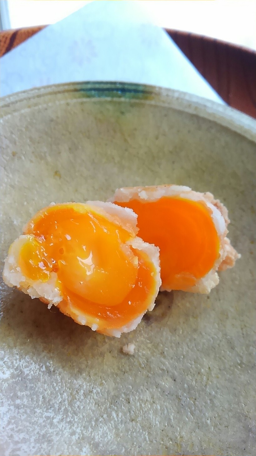冷凍卵で・黄身の唐揚げの画像