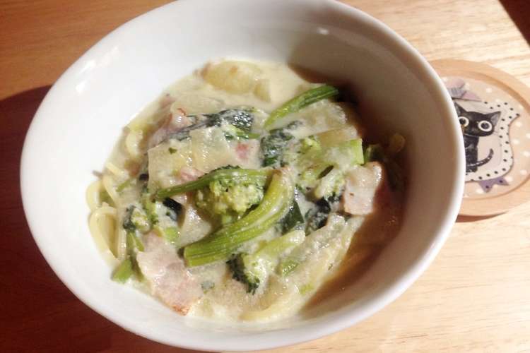 ほうれん草とベーコン牛乳スープパスタ レシピ 作り方 By アルプスのエミリー クックパッド 簡単おいしいみんなのレシピが357万品